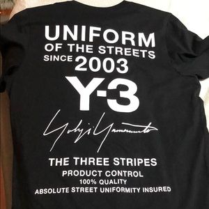 Y-3 UNIFORM OF THE STREETS tee